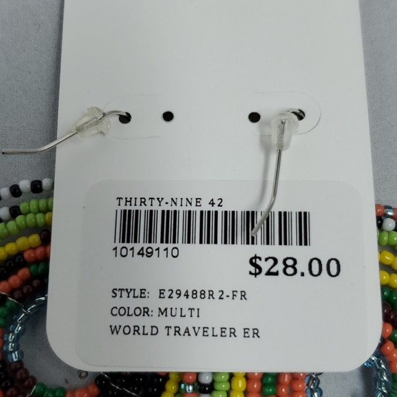 Evereve multi color beaded earrings - Picture 3 of 3